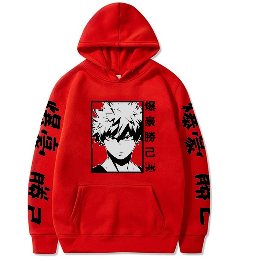 Sudadera (Hoodie) My Hero Academia de Katsuki Bakugo - nihonski