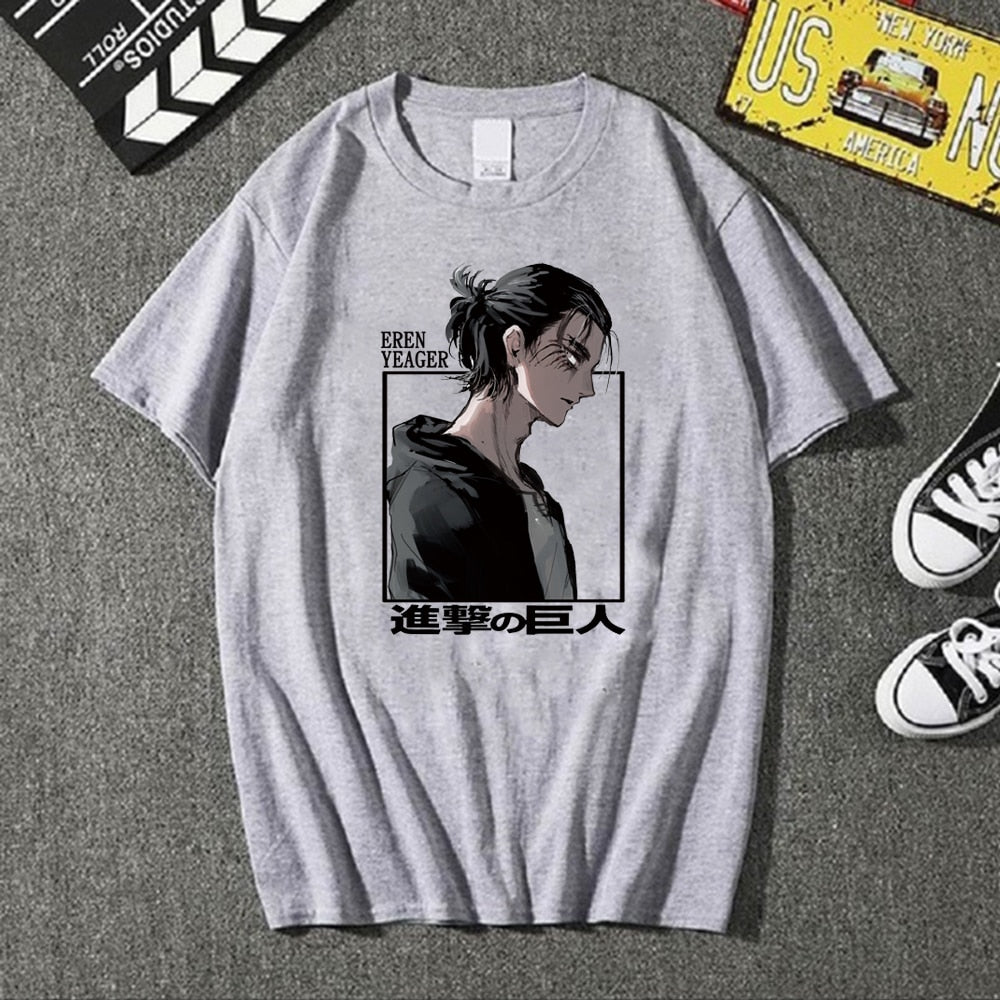 T-Shirt Camiseta Ataque a los titanes (Shingeki no kyojin) - Eren Yeager - nihonski