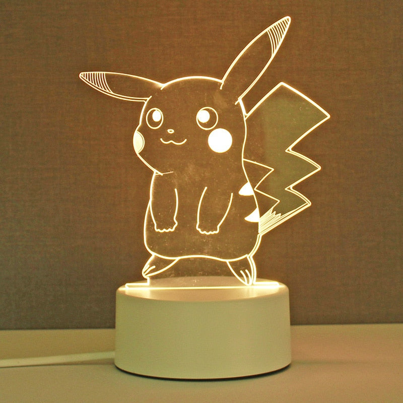 Pikachu lámpara led: Pokémon 3D