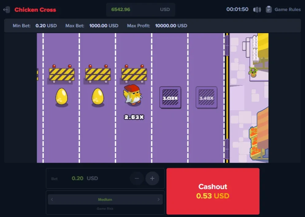 Chicken Cross Game