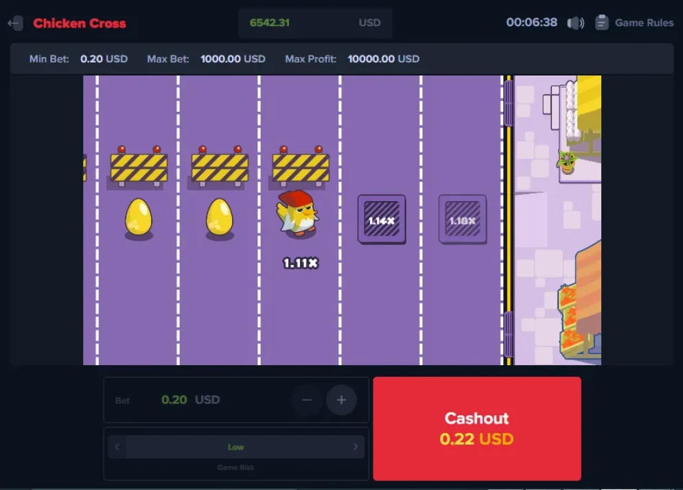 Chicken Cross gameplay